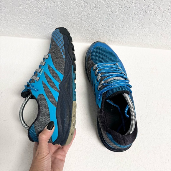 Merrell Mens Blue Performance Sneakers sz 8.5 - Picture 3 of 8